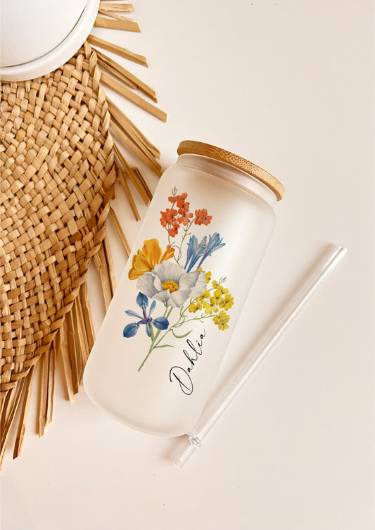 Flower Mug Glass