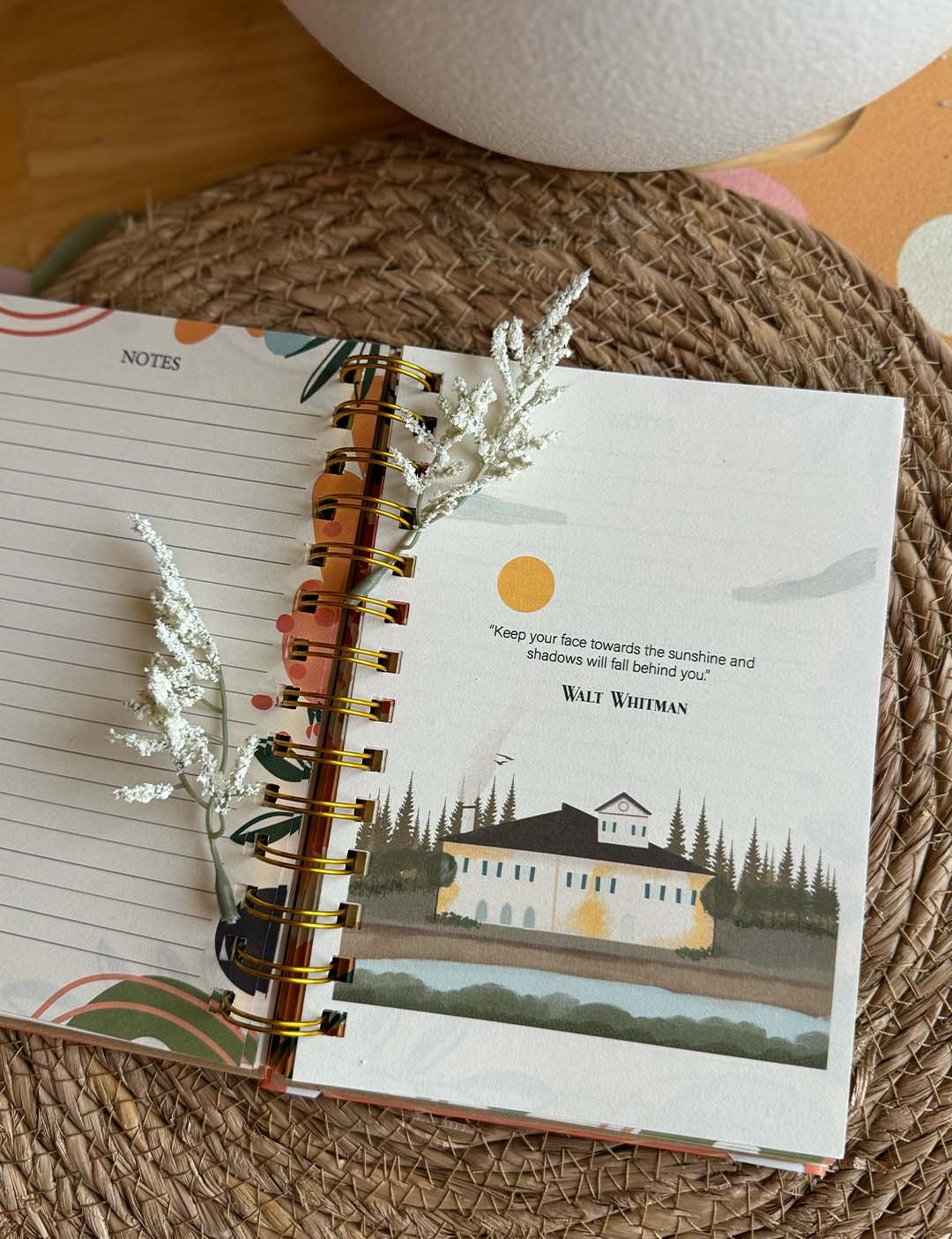 Motivational Quotes " Drowning but growing" Planner 2025