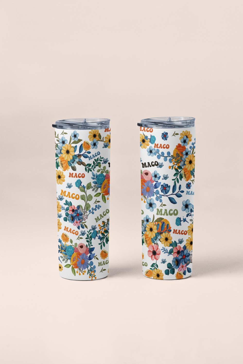 Flowers Abstract Tumbler