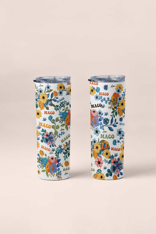 Flowers Abstract Tumbler