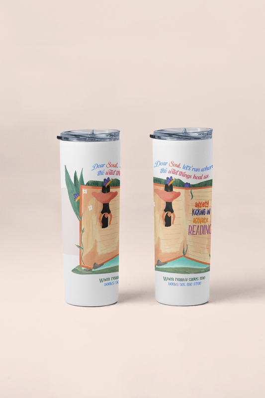 Book lovers, motivational tumbler
