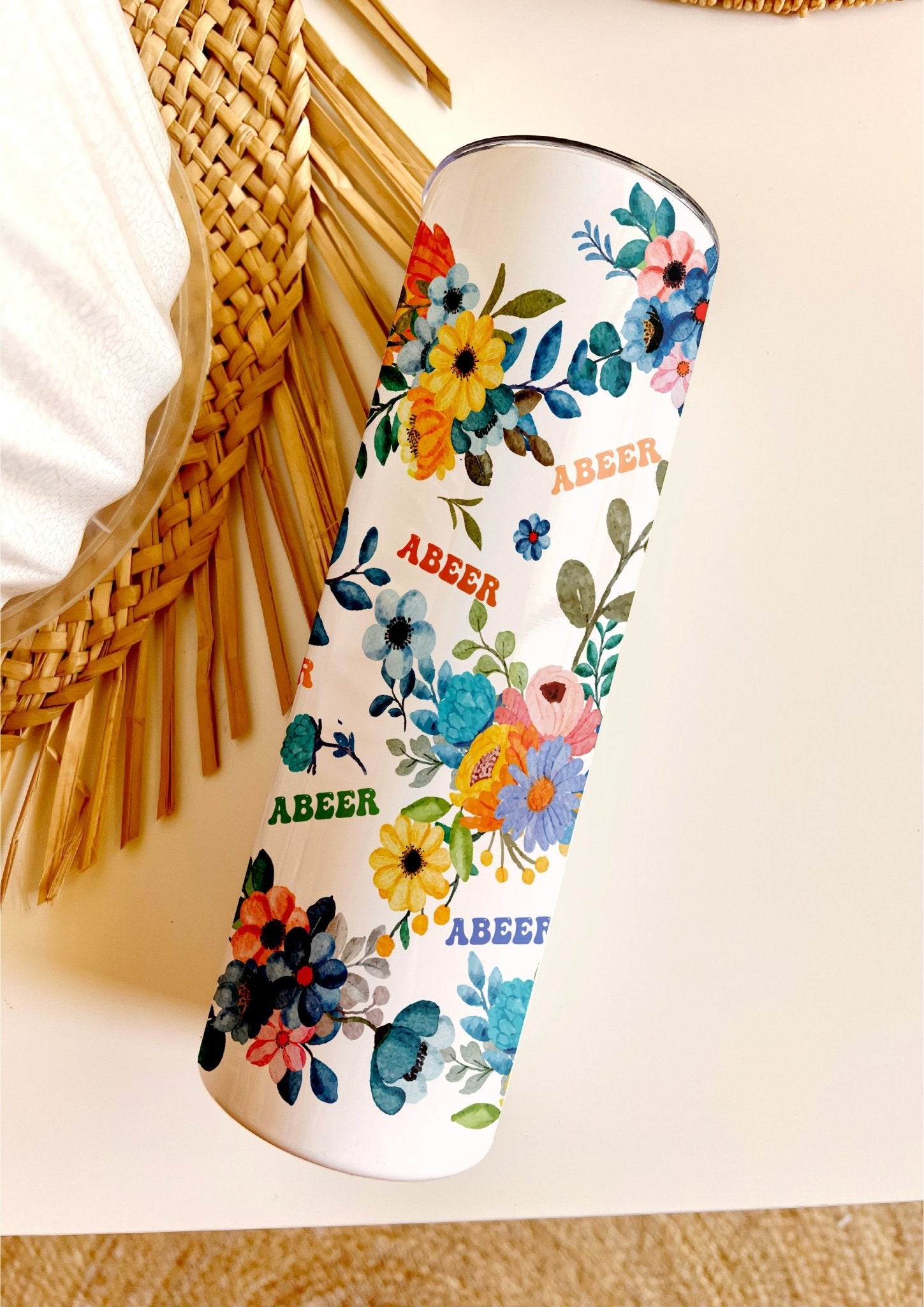 Flowers Abstract Tumbler