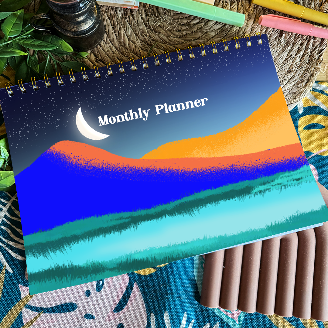 A4 Monthly Planner