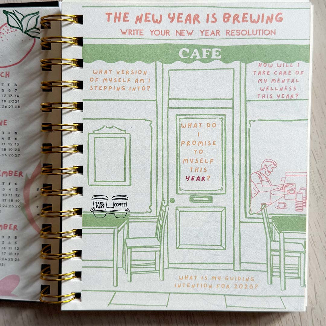 2026 PLANNER ❤️ - DATED COFFEE THEMED