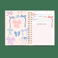 Load image into Gallery viewer, 🎀 Personalized Bow Journal with Stickers – Cute Hardcover Notebook for Kids
