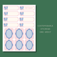 Load image into Gallery viewer, 🎀 Personalized Bow Journal with Stickers – Cute Hardcover Notebook for Kids
