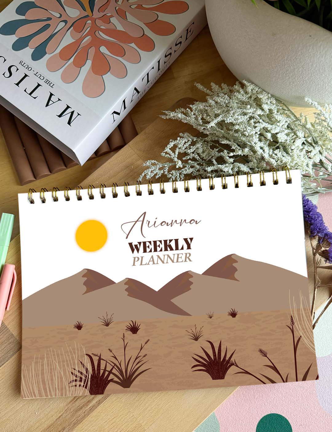 Brown Desert Weekly Planner