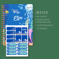 Load image into Gallery viewer, 🌊 Personalized Underwater Kids Journal with Stickers – Back-to-School Notebook
