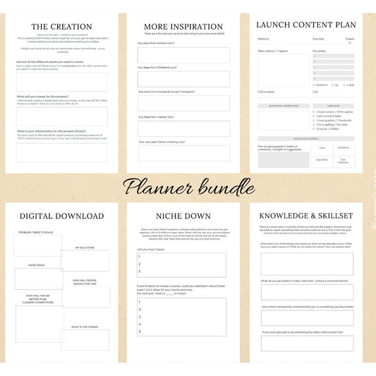 ALL IN ONE BUNDLE BUSINESS PLANNERS | BOOST YOUR SALES AND BE ORGANIZE