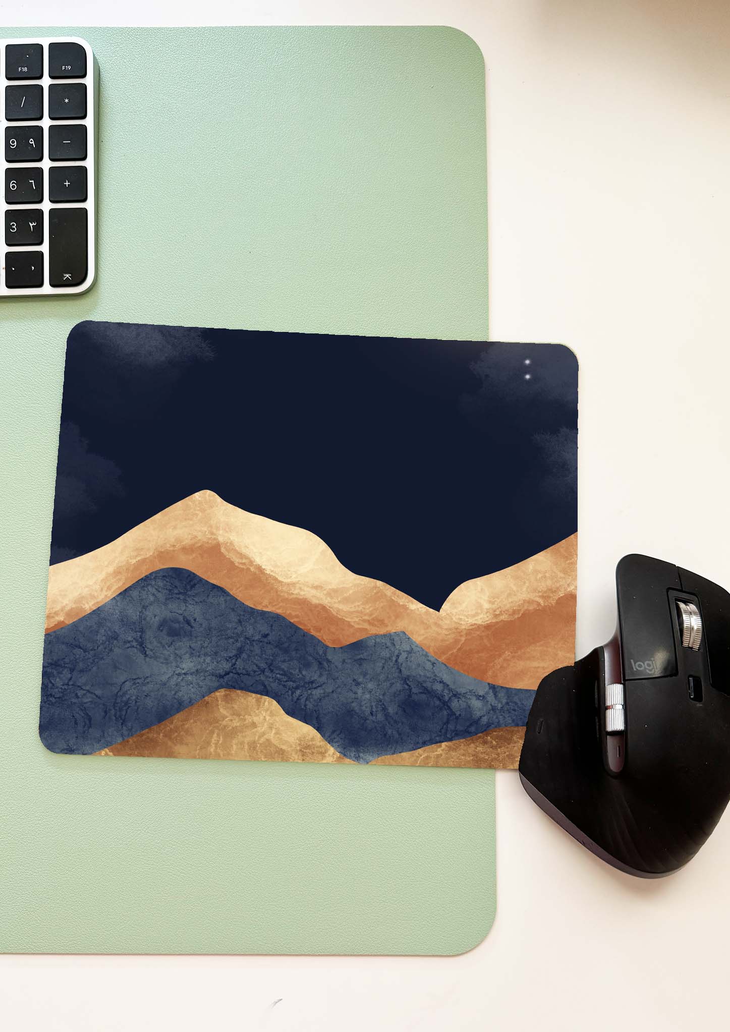 The Night is Dark mouse pad