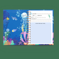 Load image into Gallery viewer, 🌊 Personalized Underwater Kids Journal with Stickers – Back-to-School Notebook
