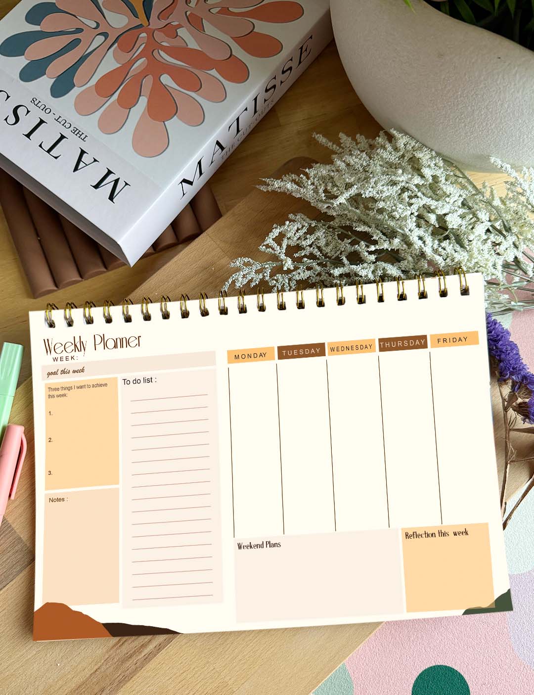 Tranquility Weekly Planner