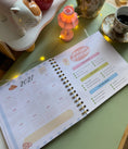 Load image into Gallery viewer, 2026-2027 Personalized Planner |Customize Gifts Bridgerton Tea Time, planner 2026 2027 undated months , Planner STICKERS + Personalize Pen
