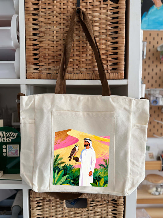 Personalized Emirati Pride  Tote Bag | Custom Name & Quote | Unique Gift Idea | WizzyWork (Copy) (Copy)