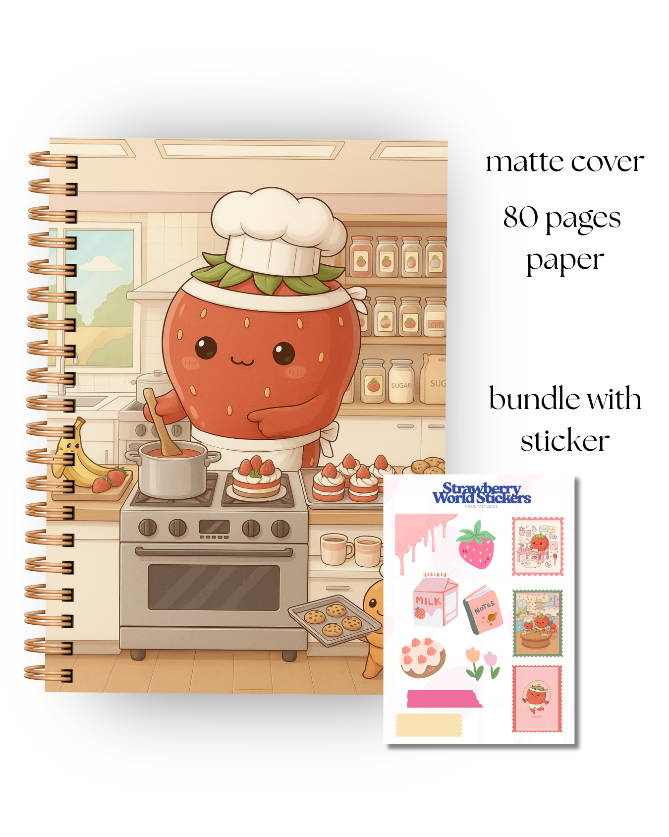 Strawberry World Notebook