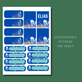 Load image into Gallery viewer, 🌊 Personalized Underwater Kids Journal with Stickers – Back-to-School Notebook
