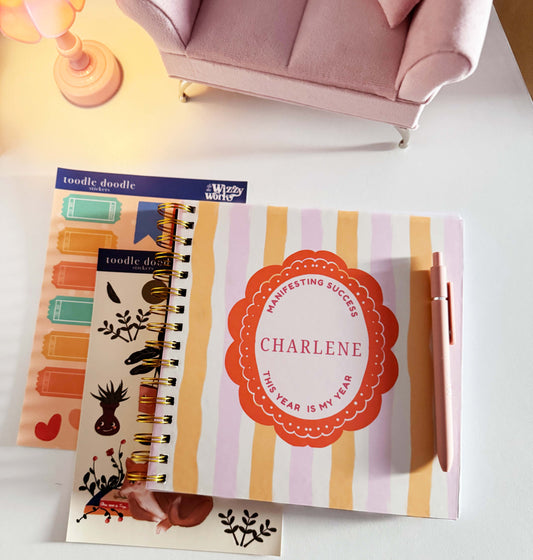 2026-2027 Personalized Planner |Customize Gifts , planner 2026 2027 undated months , Planner STICKERS + Personalize Pen