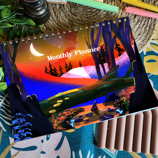 Midnight Monthly Planner