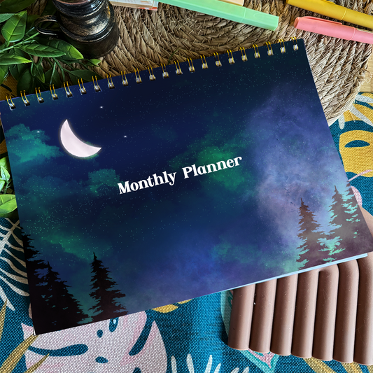 Night skies Monthly Planner