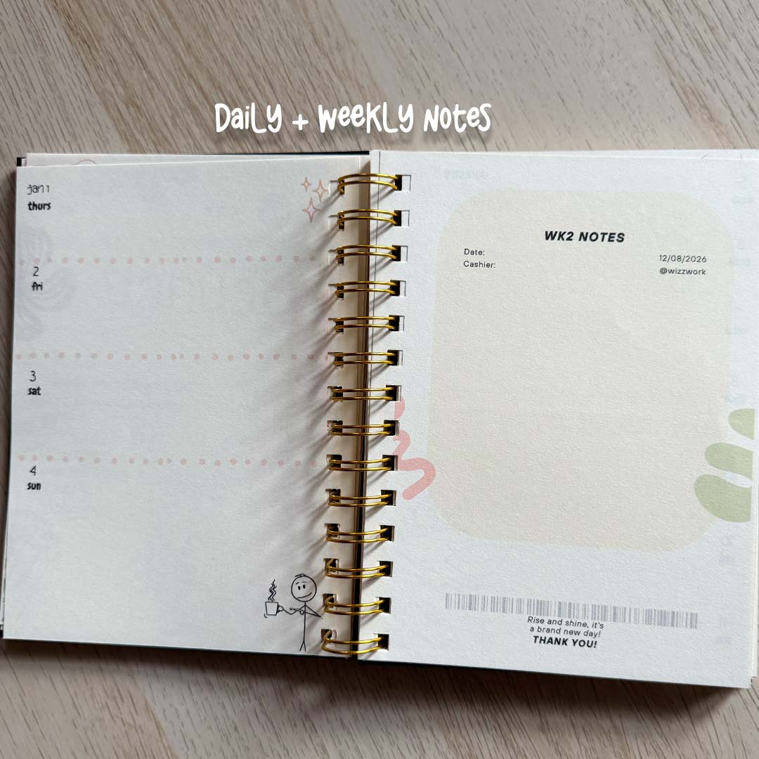 2026 PLANNER ❤️ - DATED COFFEE THEMED