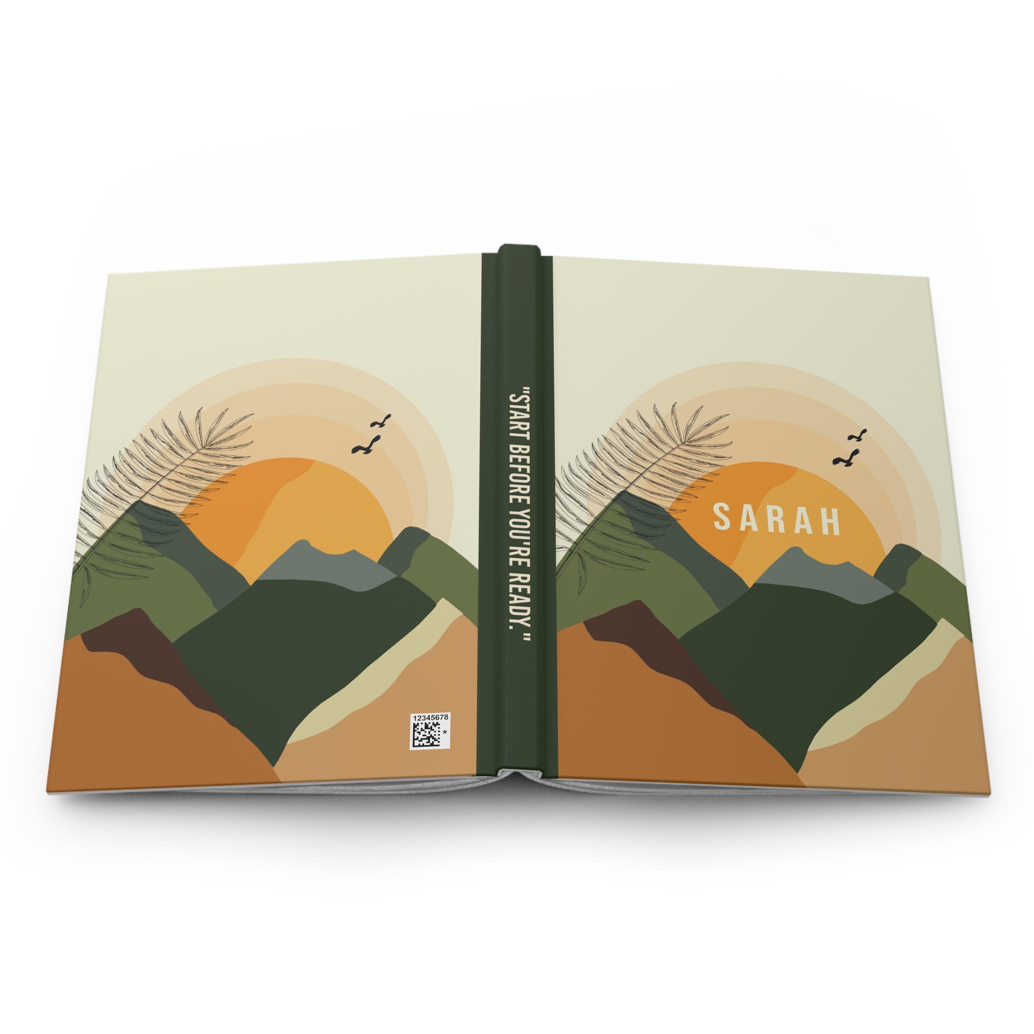 Boho style , Minimalistic Journaling Kit , Journal Lay Flat , Hardcover Journal
