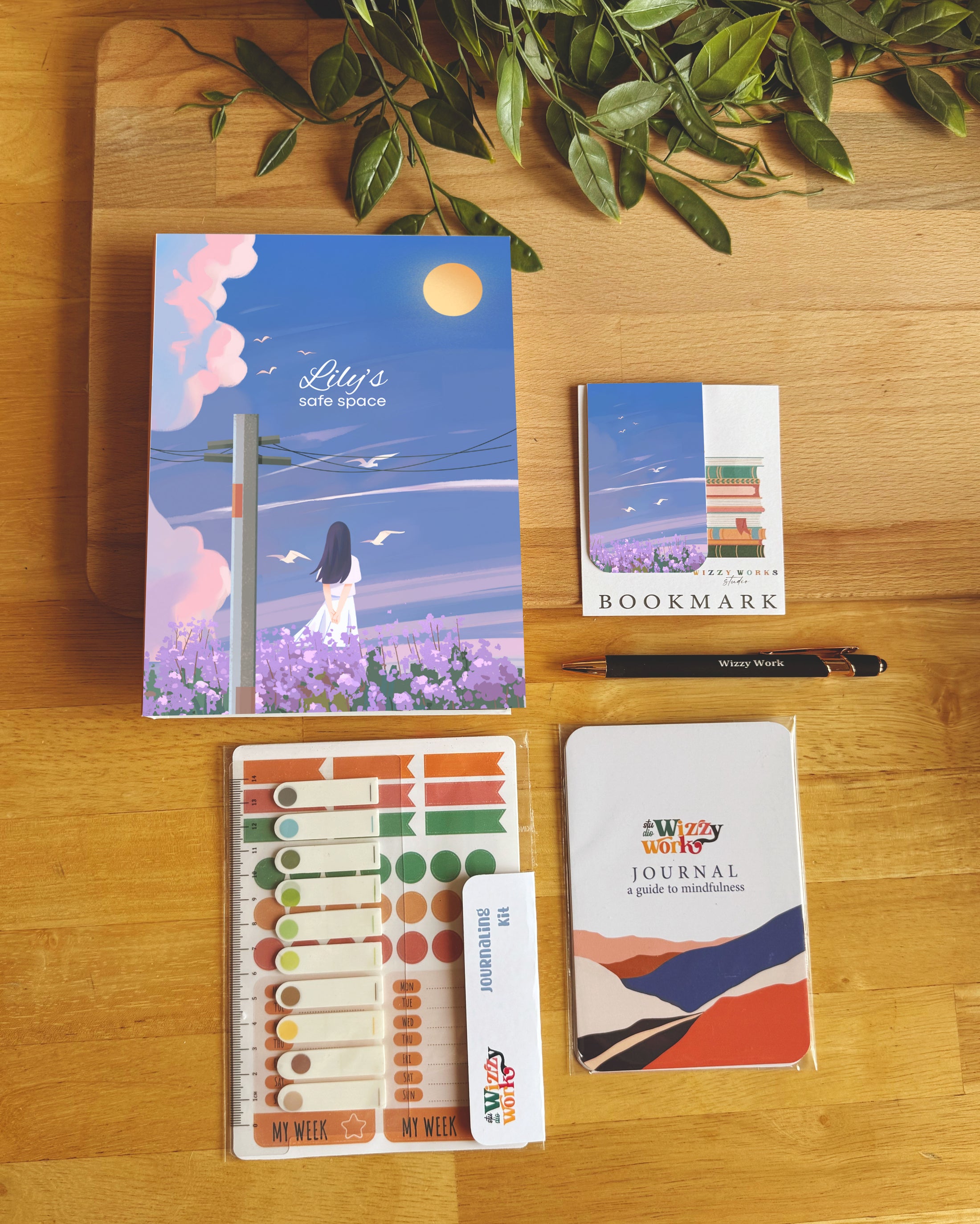 Serenity Blank Undated Motivational Journaling Kit