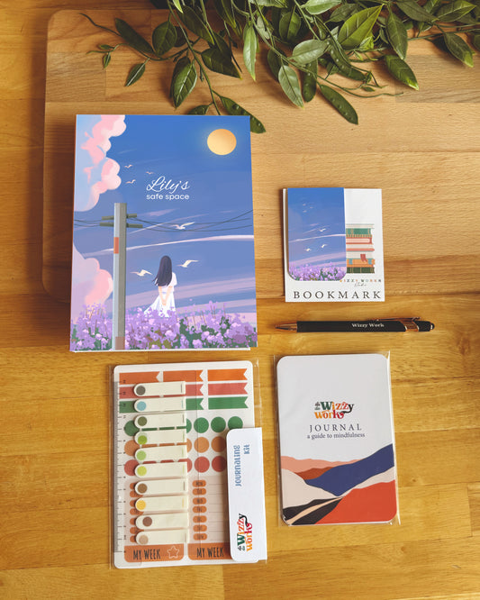 Serenity Blank Undated Motivational Journaling Kit