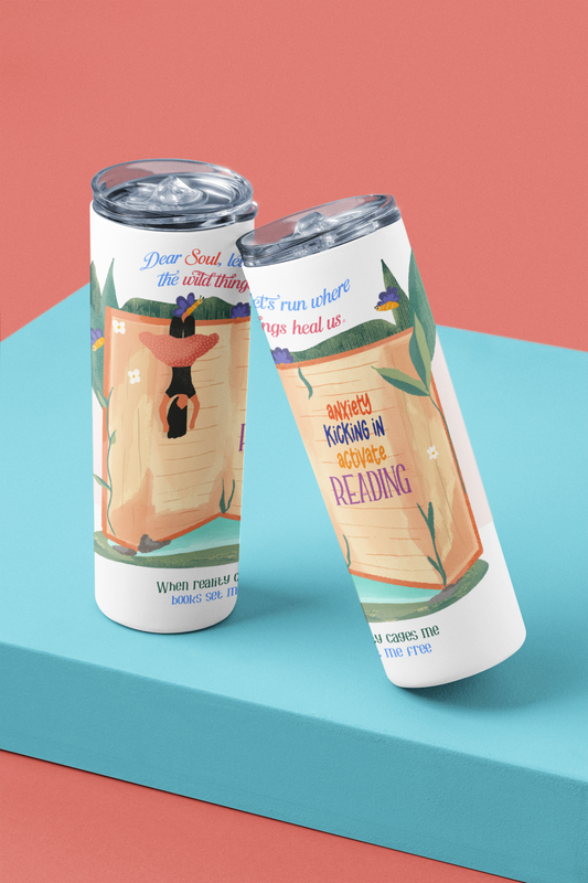 Book lovers, motivational tumbler