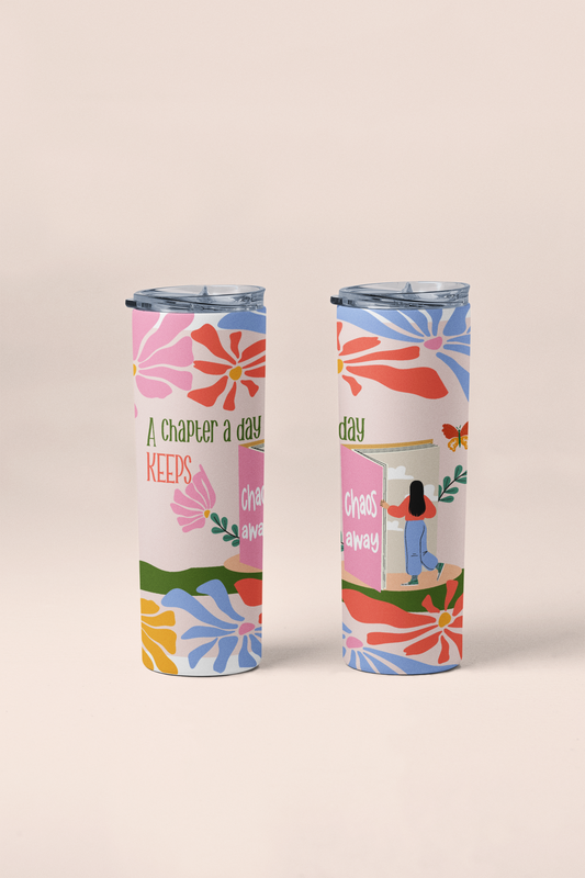 Motivational quotes , flower tumbler