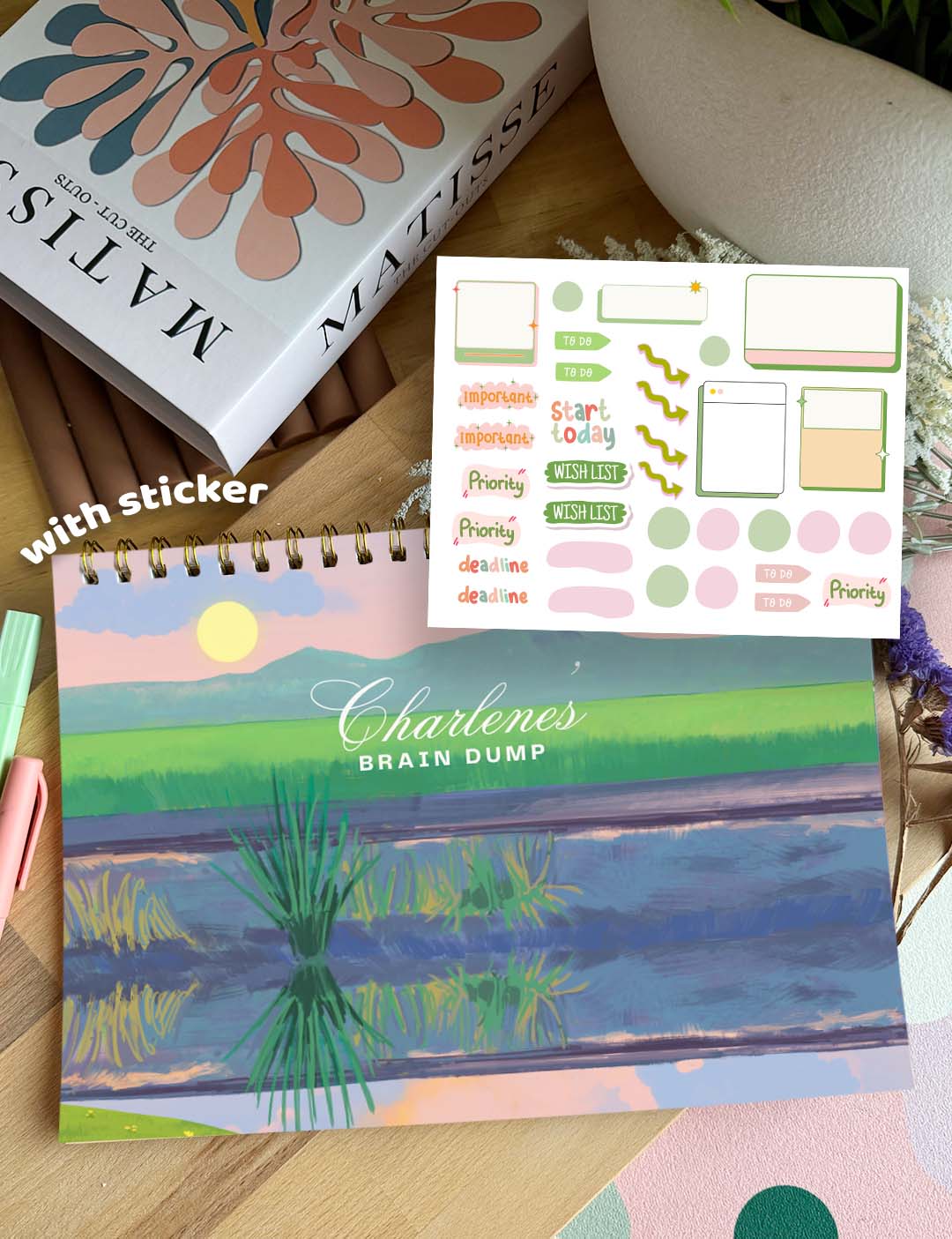 Undated A4 Planner , MONTHLY , WEEKLY NOTES