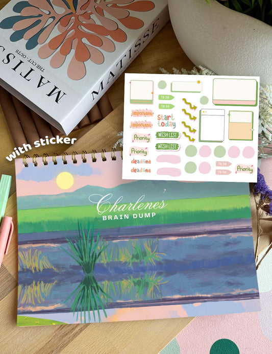 Undated A4 Planner , MONTHLY , WEEKLY NOTES