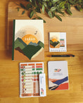 Load image into Gallery viewer, Boho style , Minimalistic Journaling Kit , Journal Lay Flat , Hardcover Journal
