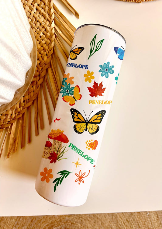 Butterflies Tumbler - wizzywork